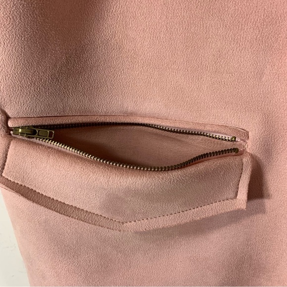 AX Paris Pink sleeveless Faux Suede Vest Jacket NEW - Picture 5 of 11